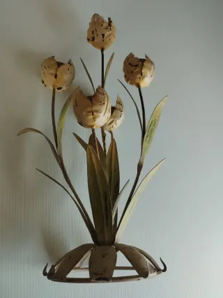 Centrotavola porta candele design floreale