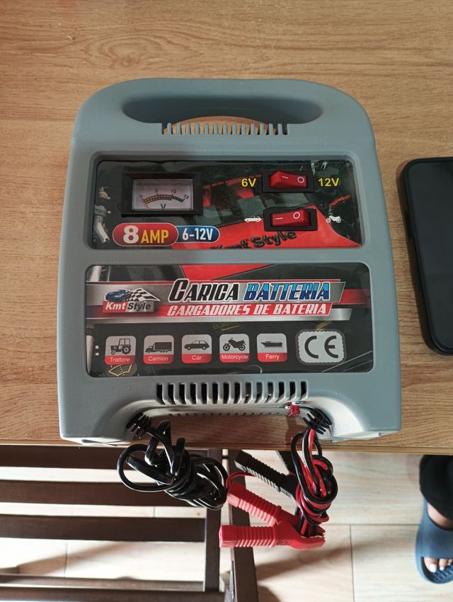 Cargador Batería Coche 6V/12V 8A Kmt Style