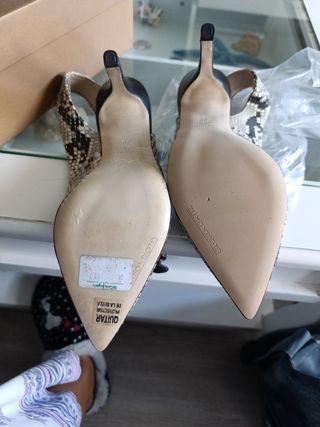 Zapatos tacón Gloria Ortiz piel serpiente 36