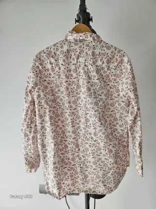 Camisa Dockers mujer floral rosa y blanco