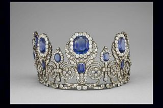 Collar de zafiros y diamantes 