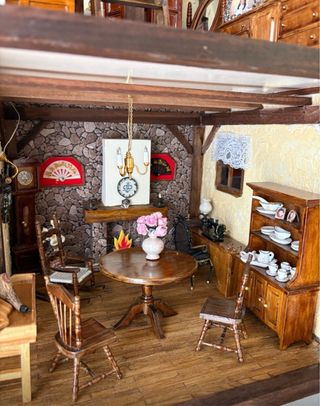 Casita de muñecas estilo rústico