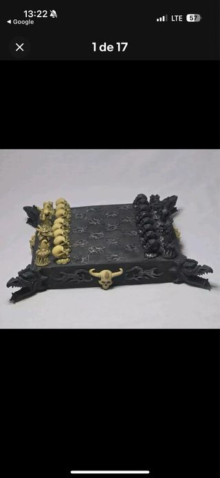Tablero de Ajedrez Calaveras ideal hallowen