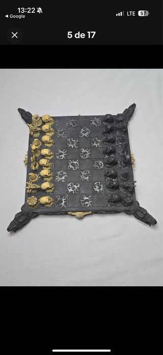 Tablero de Ajedrez Calaveras ideal hallowen