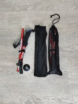 Palos de Trekking Plegables Rojos