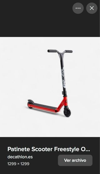 Patinete Scooter Freestyle Rojo