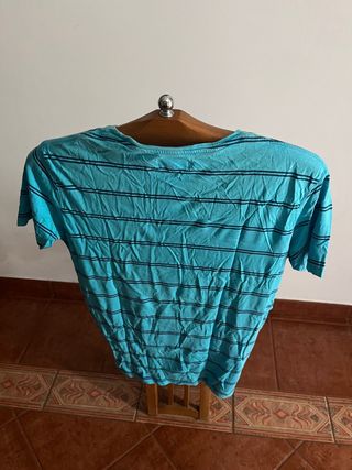 Camiseta XDY azul rayas talla S