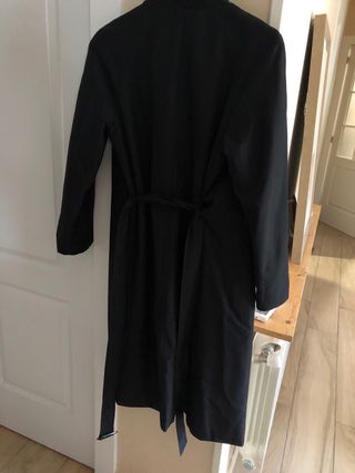 gabardina Adolfo Domínguez Negro Talla S