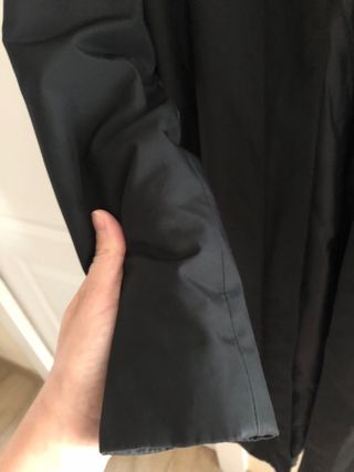gabardina Adolfo Domínguez Negro Talla S