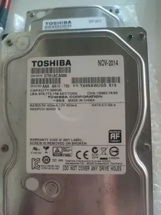 Disco Duro Toshiba SATA 500GB