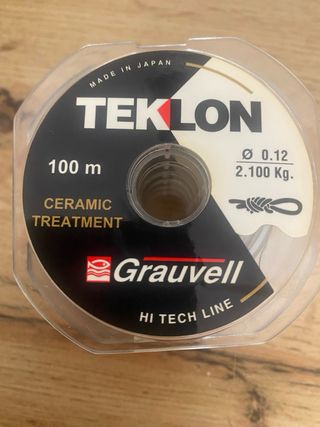 10 Bobinas Hilo Pesca Teklon Grauvell