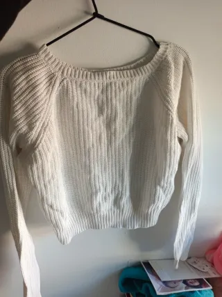 Jersey blanco trenzado