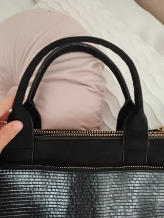 Bolso Parfois Negro Compartimento Portátil