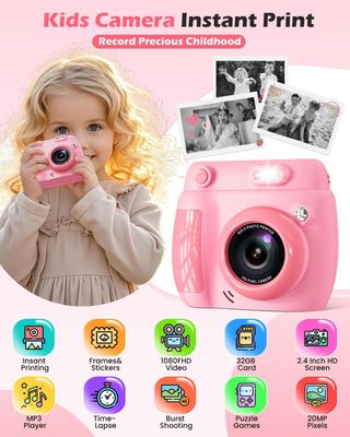 Cámara Impresora Instantánea Infantil 20MP