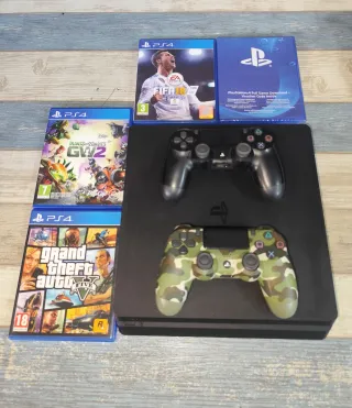PS4 500GB + 2 Mandos + 7 Juegos
