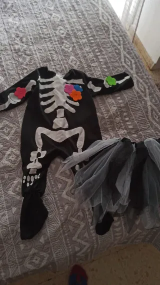 Disfraz esqueleto Halloween talla 6 -12 meses