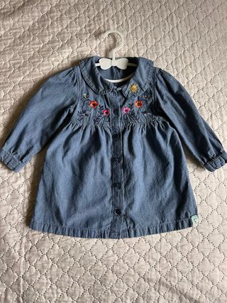 Vestito in jeans bimba 6-9 mesi