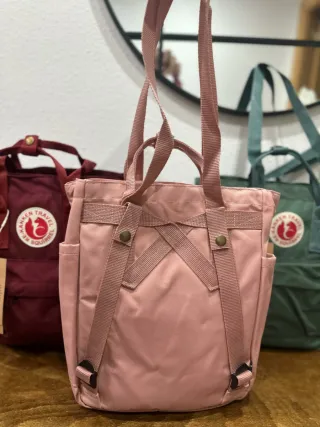 Bolso Lona 3 en 1 Marrón y Rosa