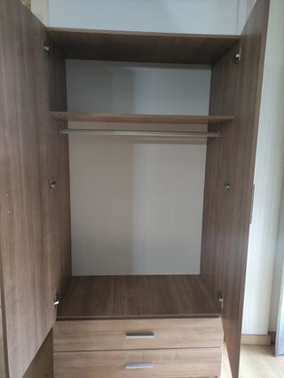 Armario Ropero 2 Puertas Madera