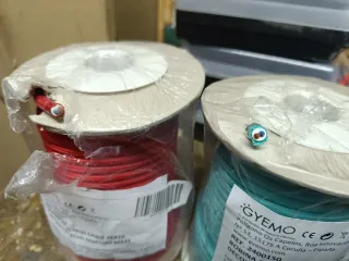 2 Bobinas Cable Textil Decorativo 25m