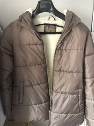 Cazadora mujer capucha verde militar y azul, son 2