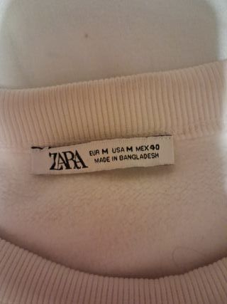 Zara Jersey Blanco Talla M