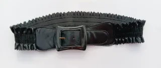 Cintura elasticizzata donna vintage nera
