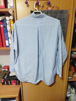 Camisa Rayas Mujer Azul