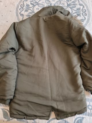 Chaqueta niño 10 años verde con capucha