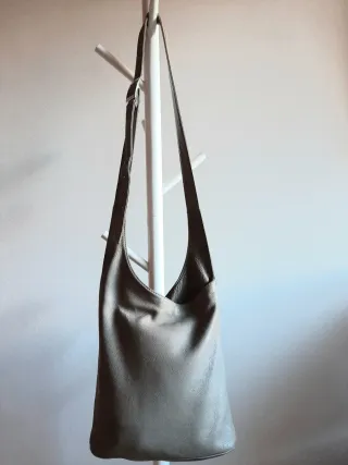 Bolso piel bandolera italiano Genuine leather