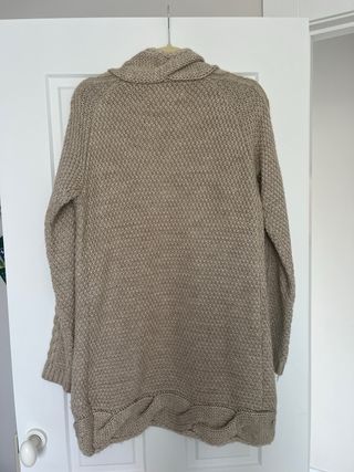 Chaleco largo ZARA tejido lana