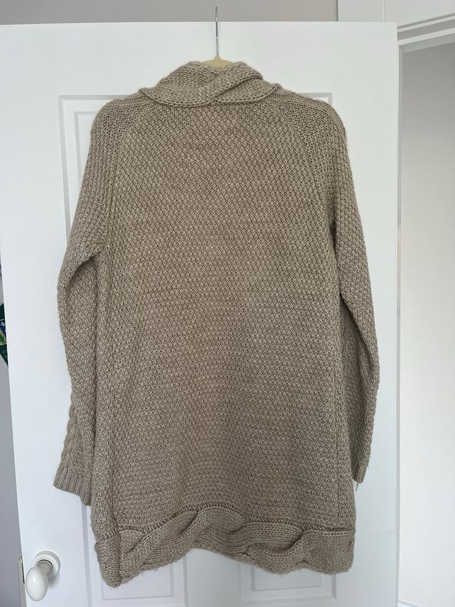 Chaleco largo ZARA tejido lana