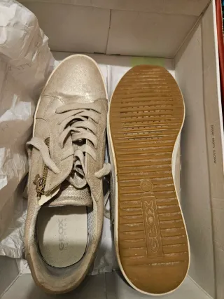 Zapatillas Geox Beige/Oro