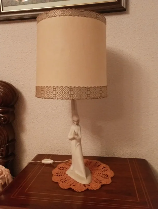 Pareja de lámparas vintage mesita de noche