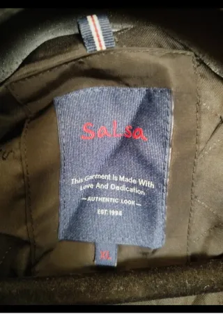 Abrigo Salsa Negro Talla XL