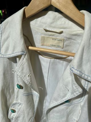 Chaqueta River Island blanca manga corta