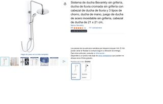 Columna Ducha Bevankly Plata