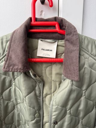 Chaqueta acolchada oversize Pull&Bear verde