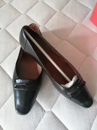 Bailarinas vintage años 50-60 marrón oscuro