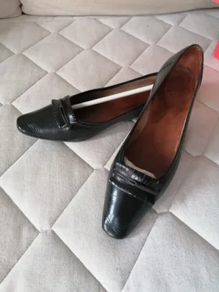 Bailarinas vintage años 50-60 marrón oscuro