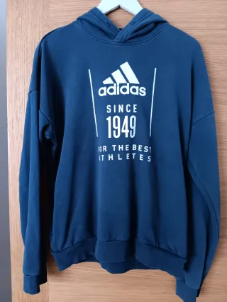 Sudadera Adidas Azul Hombre