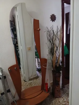 Entradita de madera y cristal