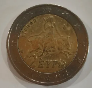 Moneda 2 Euros Grecia 2002