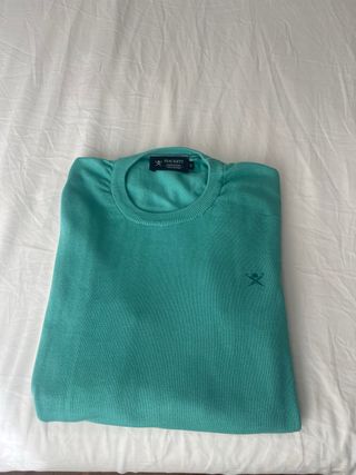 Jersey Hackett Hombre Talla S Verde Azulado