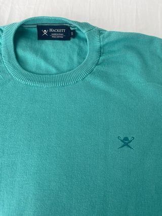 Jersey Hackett Hombre Talla S Verde Azulado