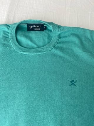 Jersey Hackett Hombre Talla S Verde Azulado