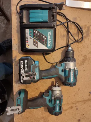 Kit Makita Taladro y Pistola Impacto.