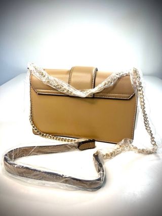 Bolso de mano beige 