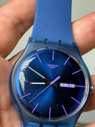 Reloj Swatch Azul y Morado