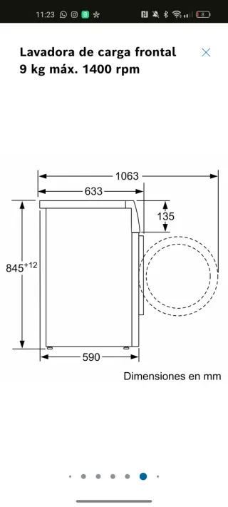 Lavadora Bosch con wifi y dosificador automático